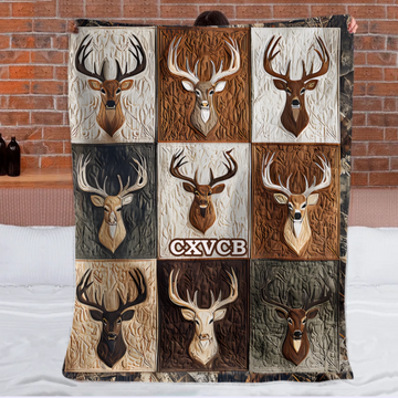 Love Hunting Custom Blanket – Personalized Name – Gift for Hunter, Hunting Lover