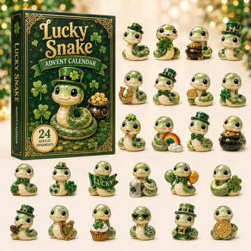 Lucky Snake Advent Calendar 2026 - 24-Day Countdown, Acrylic Charms Every Day Bring New Suprises