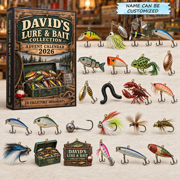 Lure Bait Advent Calendar 2026 - 24-Day Countdown, Acrylic Charms Every Day Bring New Suprises