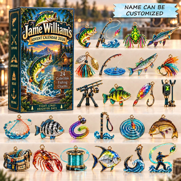 Lure Box Hooked Wild Advent Calendar 2026 - 24-Day Countdown, Acrylic Charms Every Day Bring New Suprises