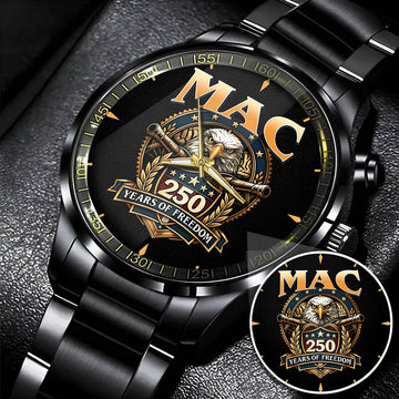 MAC 250TH-1 Personalized Watch, 250 Years Of Freedom 1776-2026
