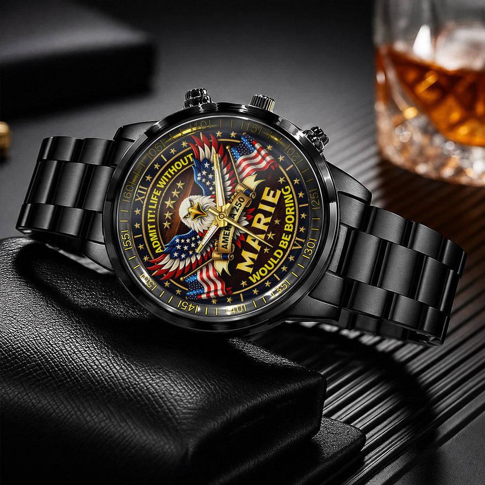 MARIE 250TH-2 Personalized Watch, 250 Years Of Freedom 1776-2026