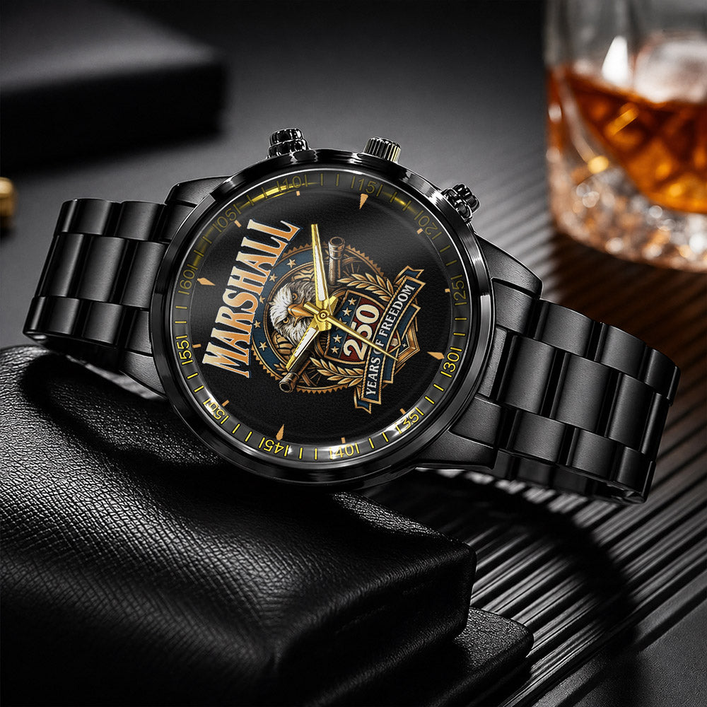 MARSHALL 250TH-1 Personalized Watch, 250 Years Of Freedom 1776-2026