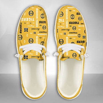 Missouri Tigers Hey Dude Shoes, NCAA Shoes -NCAA Pattern For All Teams Custom Name Shoes - Ingenious Gifts Your Whole Family