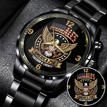 MORALES 250TH-3 Personalized Watch, 250 Years Of Freedom 1776-2026