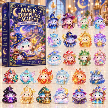 Magic Dumpling Academy Advent Calendar 2026 - 24-Day Countdown, Acrylic Charms