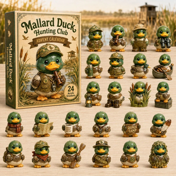 Mallard Duck Hunting Club Advent Calendar 2026 - 24-Day Countdown, Acrylic Charms Every Day Bring New Suprises