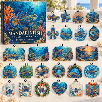 Mandarinfish Advent Calendar 2026 - 24-Day Countdown, Acrylic Charms Every Day Bring New Suprises