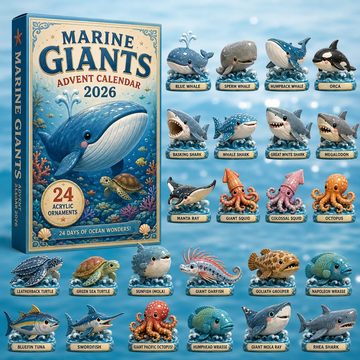 Marine Giants Advent Calendar 2026 - 24-Day Countdown, Acrylic Charms Every Day Bring New Suprises