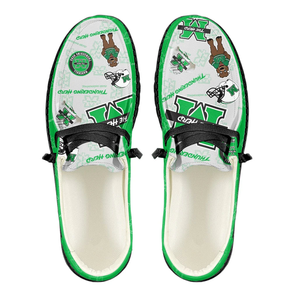 Marshall Thundering Herd Loafers - Inspired By Hey Dude Shoes Style