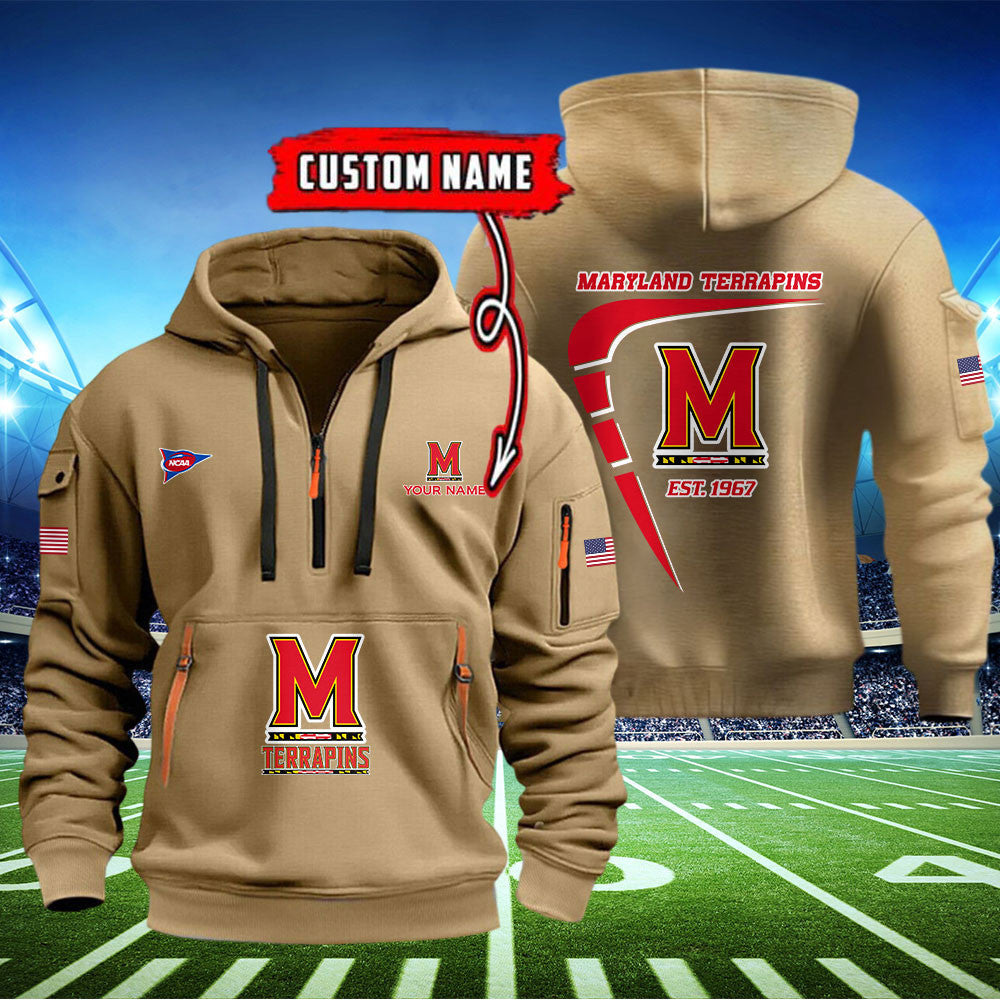 Maryland Terrapins Quarter Zip Hoodie