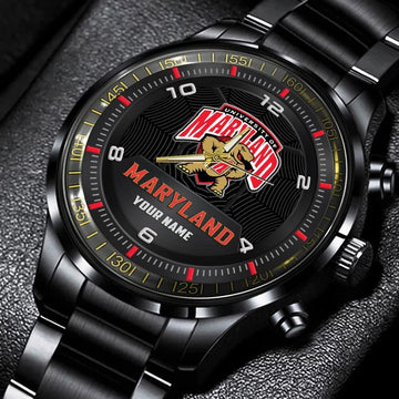 Maryland Terrapins Stainless Steel Watch