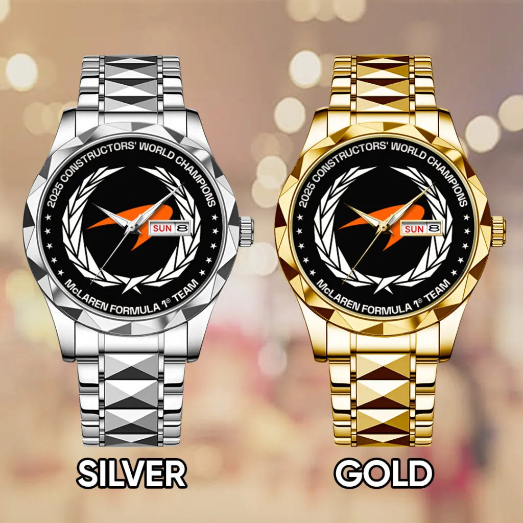 McLaren Formula 1 Team 2025 Constructors’ 10 Times Alloy Luxury Quartz Watch – TANTN17190
