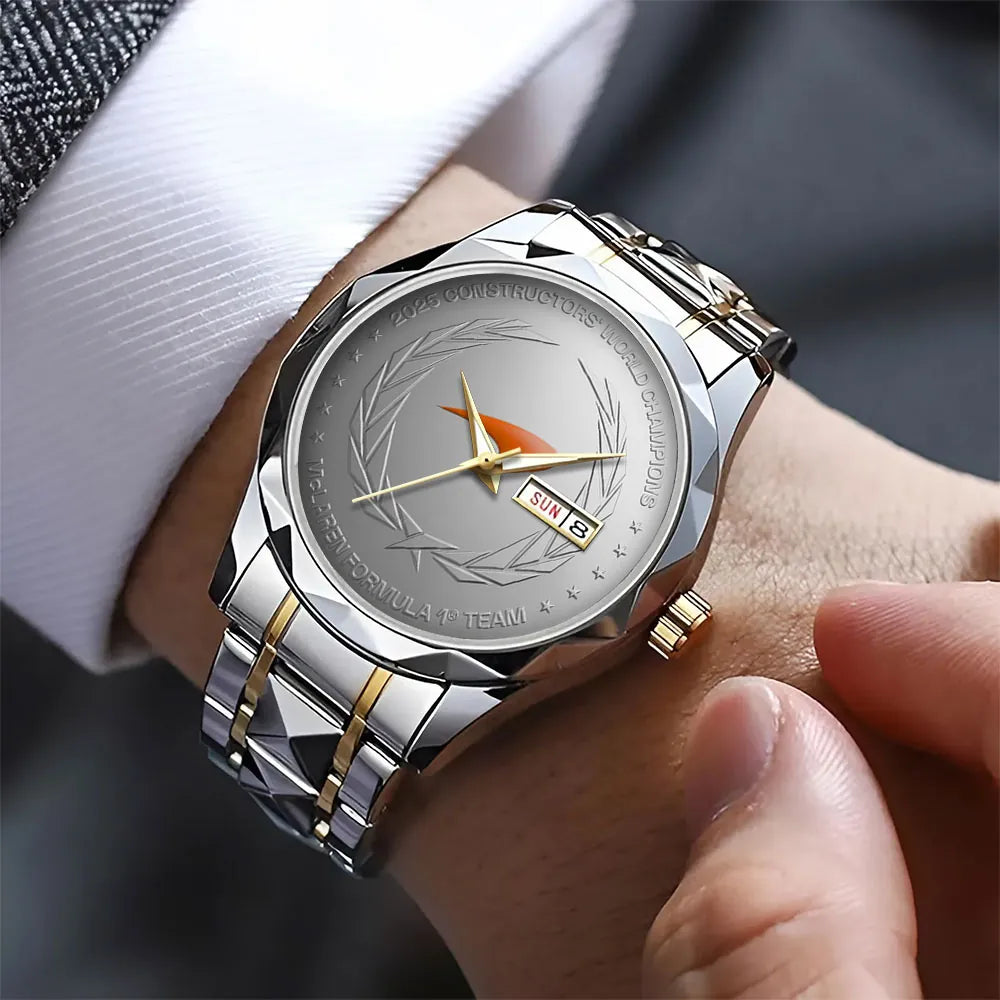 McLaren Formula 1 Team 2025 Constructors’ 10 Times Alloy Luxury Quartz Watch – TANTN17261