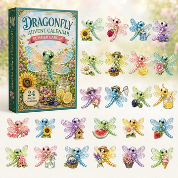 Meadow Dragonfly Advent Calendar 2026 - 24-Day Countdown, Acrylic Charms Every Day Bring New Suprises