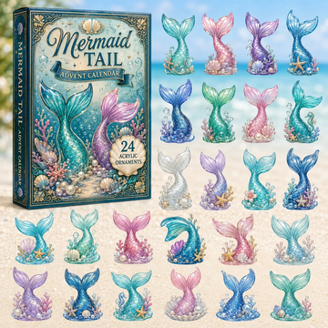 Mermaid Fairy Tails Advent Calendar 2026 - 24-Day Countdown, Acrylic Charms Every Day Bring New Suprises