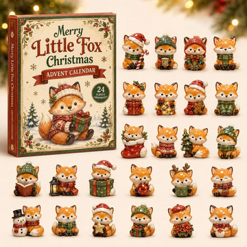 Merry Fox Advent Calendar 2026 - 24-Day Countdown, Acrylic Charms Every Day Bring New Suprises