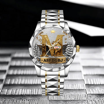 Merry Christmas Customized Watch - - Personalized Name - Gift for Fishing Enthusiast