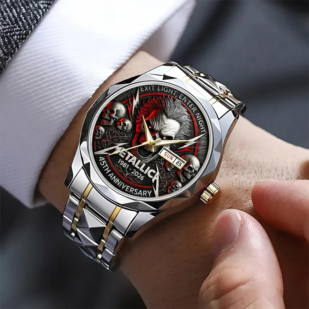 Metallica 45th Anniversary 2026 Alloy Luxury Quartz Watch – TANTN17215