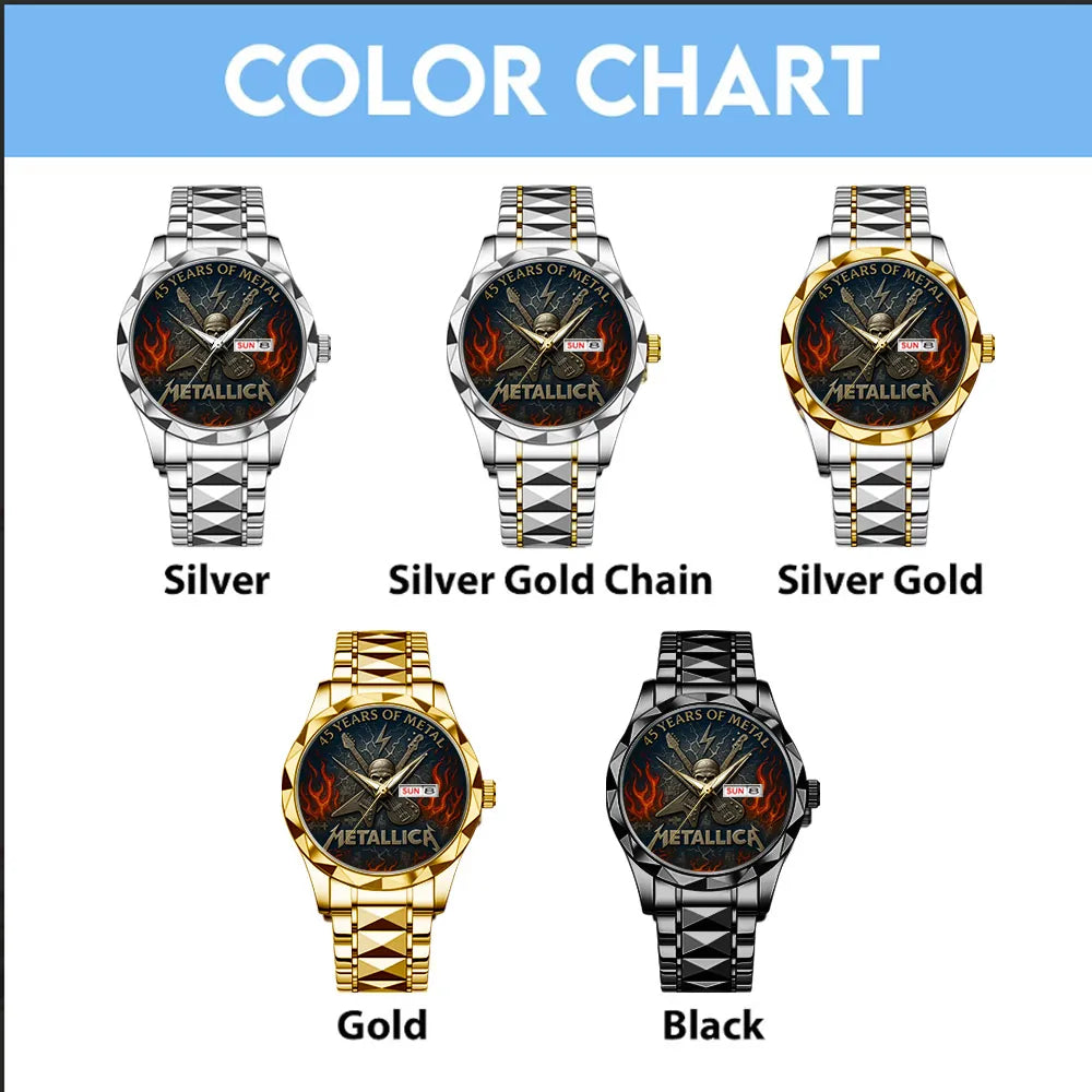 Metallica Alloy Luxury Quartz Watch – TANTN15381