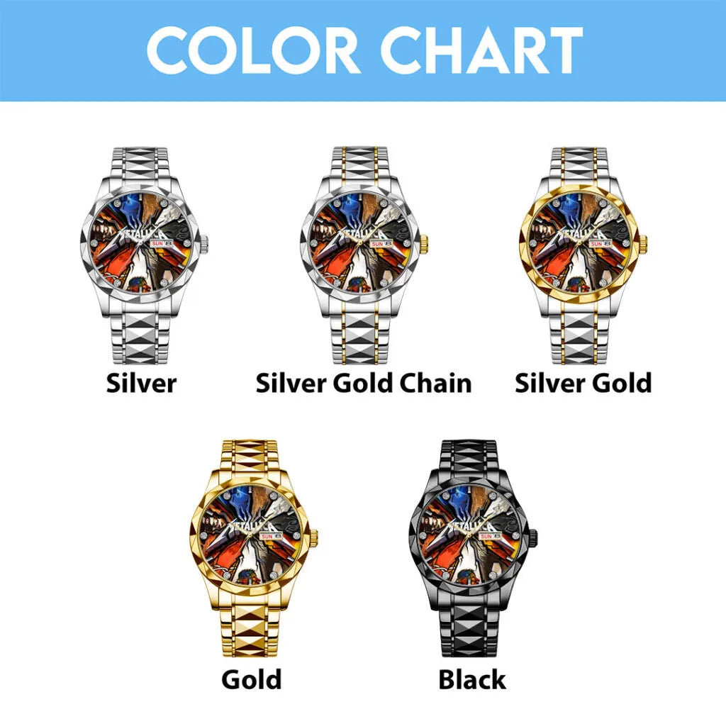 Metallica Alloy Luxury Quartz Watch – TMTHU 038