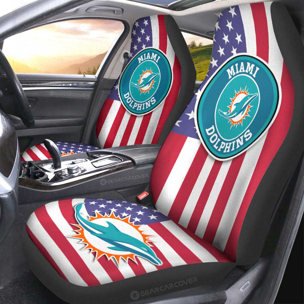 Miami Dolphins Car Seat Covers Custom Car Decor Accessories