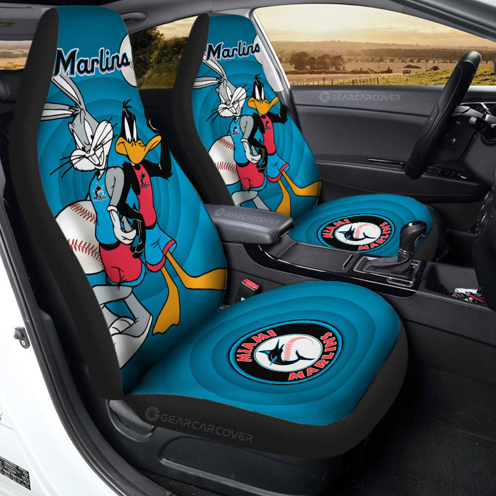 Miami Marlins Car Seat Covers Custom Car Accessories
