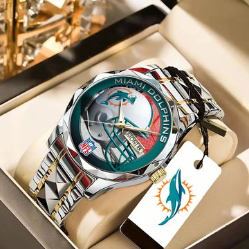 Miami Dolphins Alloy Luxury Quartz Watch – TANTN16332