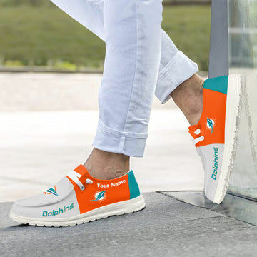 Miami Dolphins Hey Dude Shoes -NFL Teams Personalized - Ingenious Gifts Your Whole Family