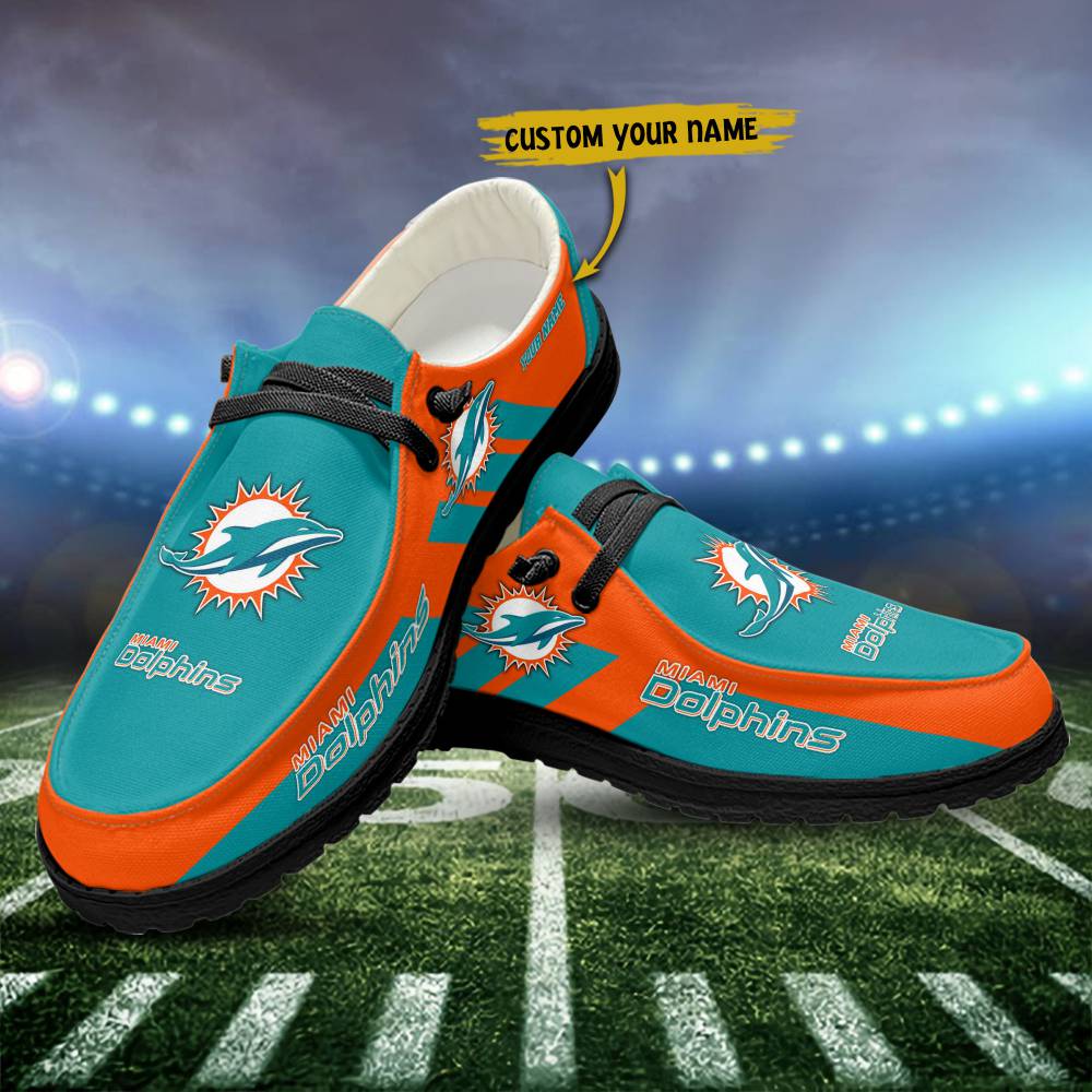 Miami Dolphins Hey Dude Shoes, Sport Shoes For Fan, NFL Hey Dudes - Ingenious Gifts Your Whole Family