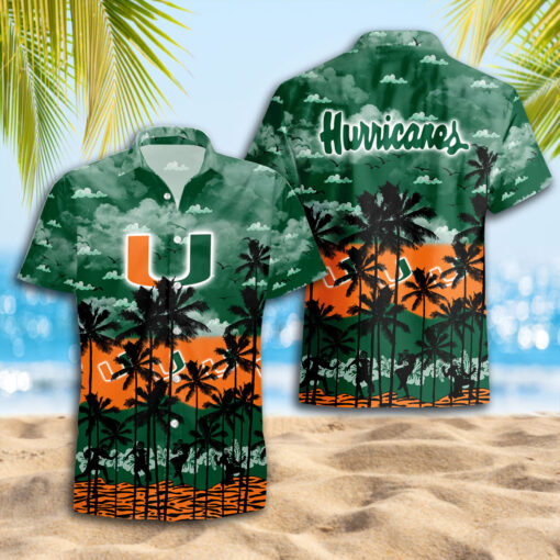 Miami Hurricanes Hawaiian Shirt Trending Summer.