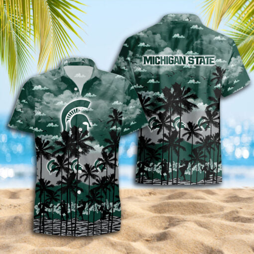 Michigan State Spartans Hawaiian Shirt Trending Summer.