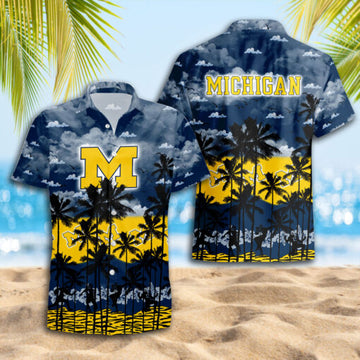 Michigan Wolverines Hawaiian Shirt Trending Summer.
