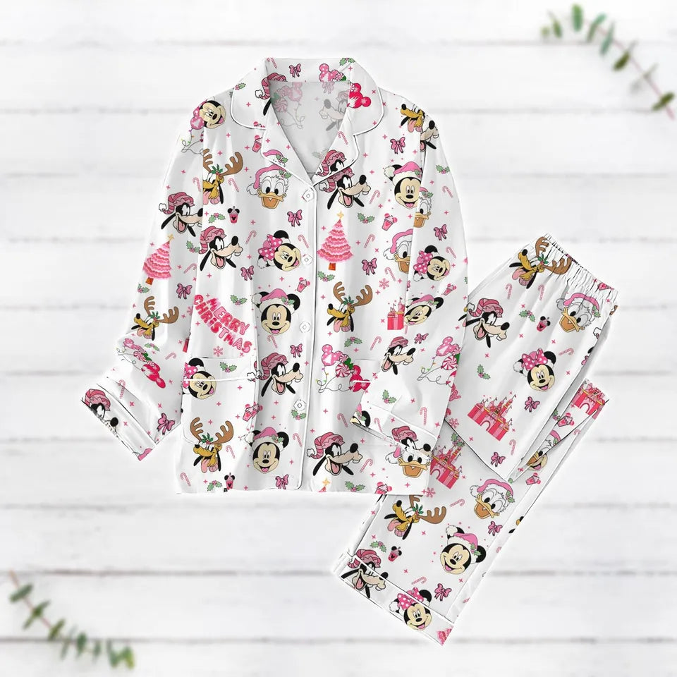 Mickey And Friends Pajamas Set, Disney Pajamas, Christmas Pajamas