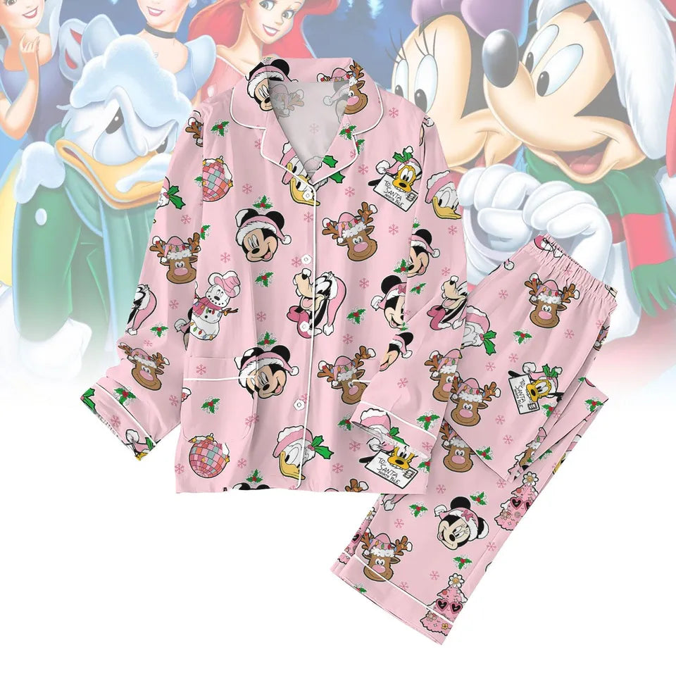 Mickey Mouse Christmas Pajamas, Disney World Holiday Pajamas