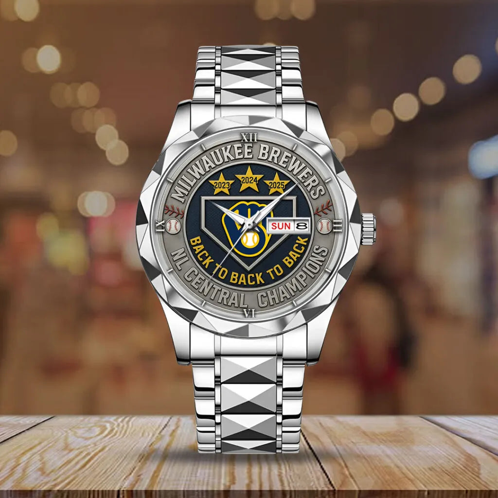 Milwaukee Brewers Alloy Luxury Quartz Watch – TMTHU1091