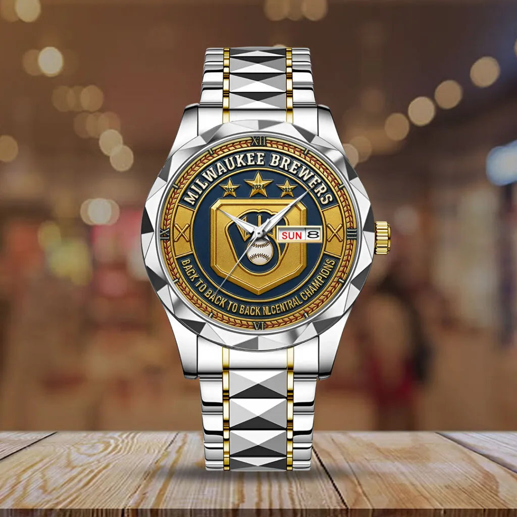 Milwaukee Brewers Alloy Luxury Quartz Watch – TMTHU1092