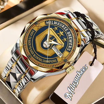 Milwaukee Brewers Alloy Luxury Quartz Watch – TMTHU1092