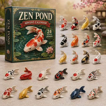 Mini Koi Fish Advent Calendar 2026 - 24-Day Countdown, Acrylic Charms Every Day Bring New Suprises