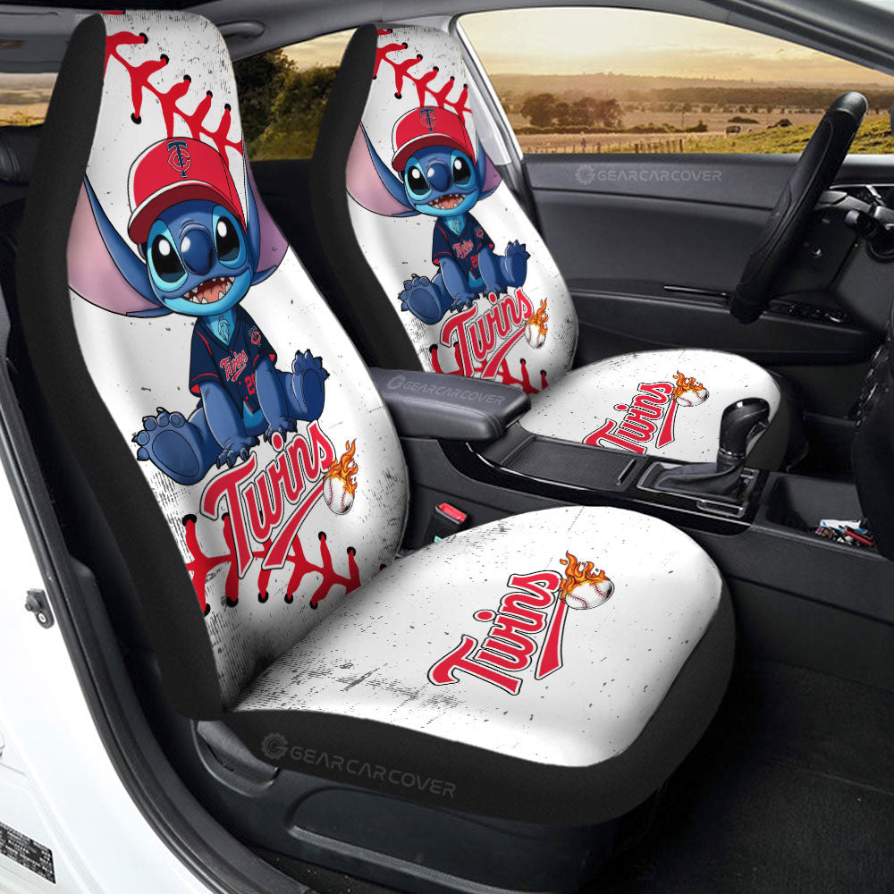Minnesota Twins Car Seat Covers Stitch Theme Collection