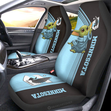 Minnesota United FC Car Seat Covers Baby Yoda Car Accessories