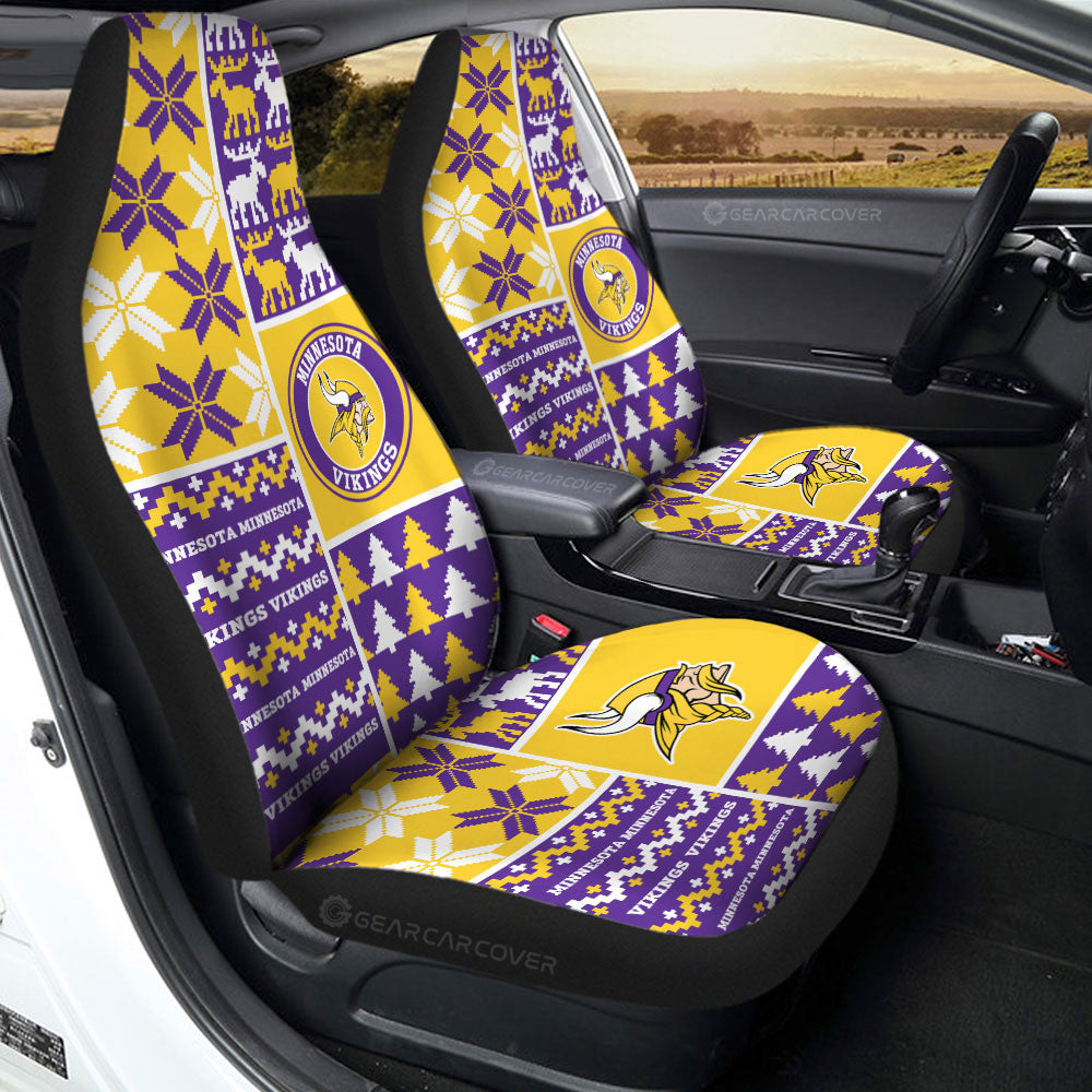 Minnesota Vikings Car Seat Covers Custom Ugly Style Car Accessories