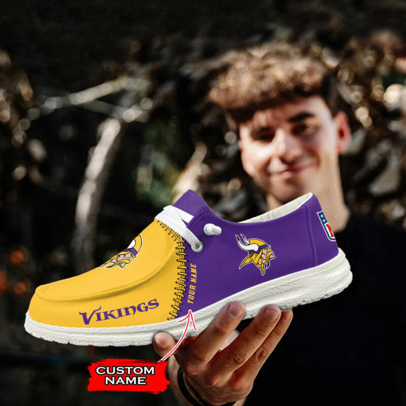 Minnesota Vikings Hey Dude Shoes -NFL 32 Teams Personalized - Ingenious Gifts Your Whole Family