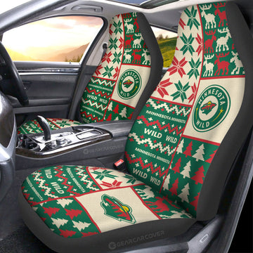 Minnesota Wild Car Seat Covers Custom Ugly Style Car Accessories