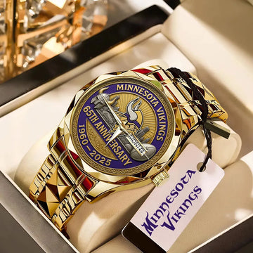 Minnesota Vikings 65th Anniversary Alloy Luxury Quartz Watch – MAITM12729