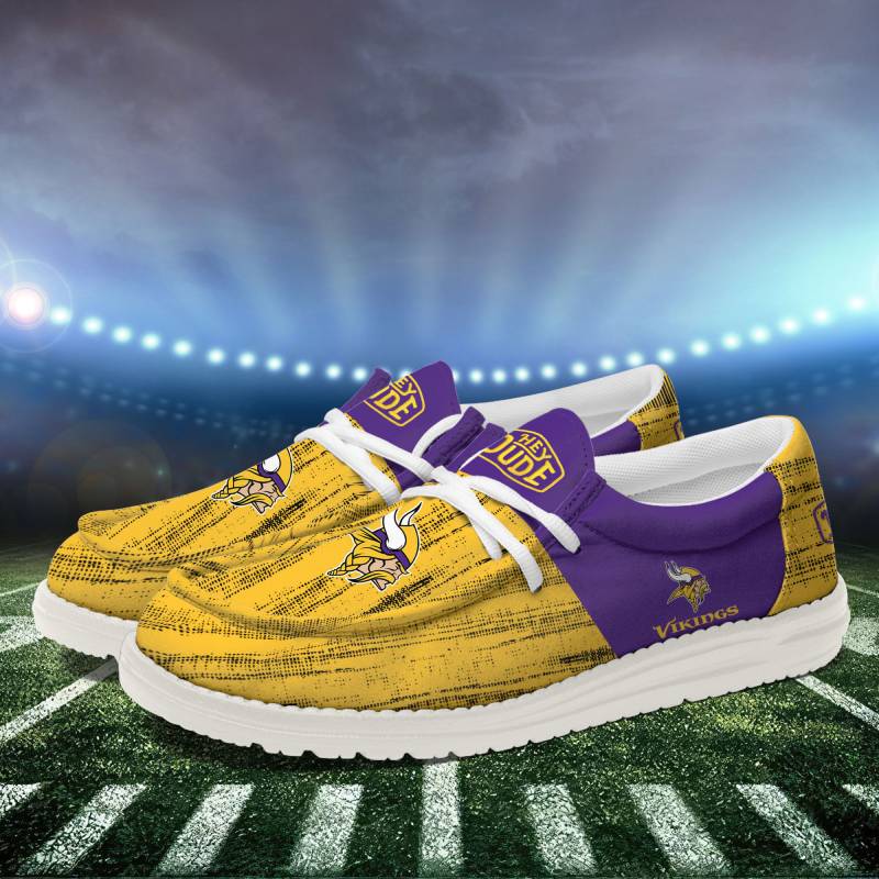 Minnesota Vikings Personalized Hey Dude Shoes For Men And Women