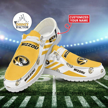 Missouri Tigers Hey Dude Shoes, NCAA Shoes, White Hey Dudes, Hey Dude Sale - Ingenious Gifts Your Whole Family