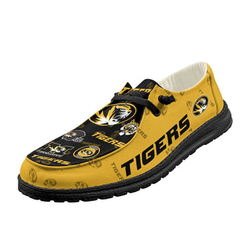 Missouri Tigers Loafers - Inspired By Hey Dude Shoes Style
