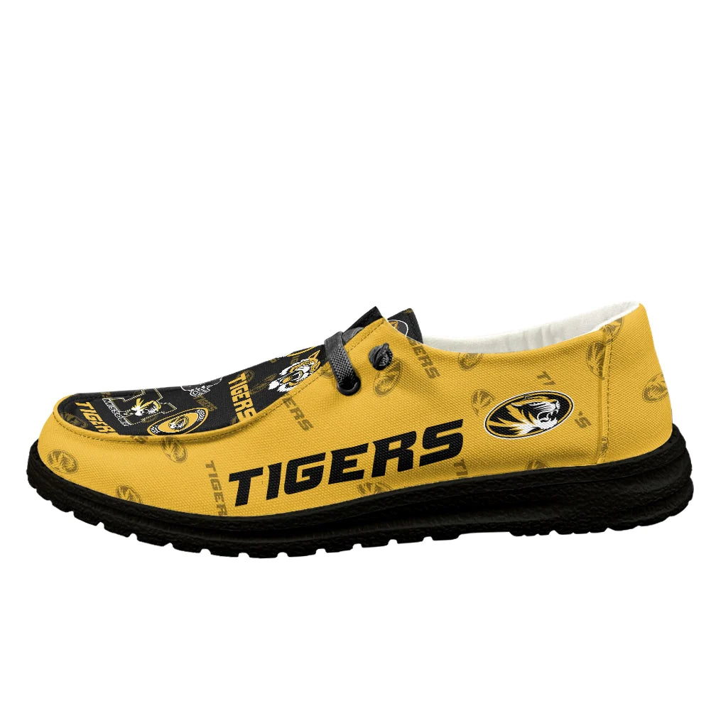 Missouri Tigers Loafers - Inspired By Hey Dude Shoes Style