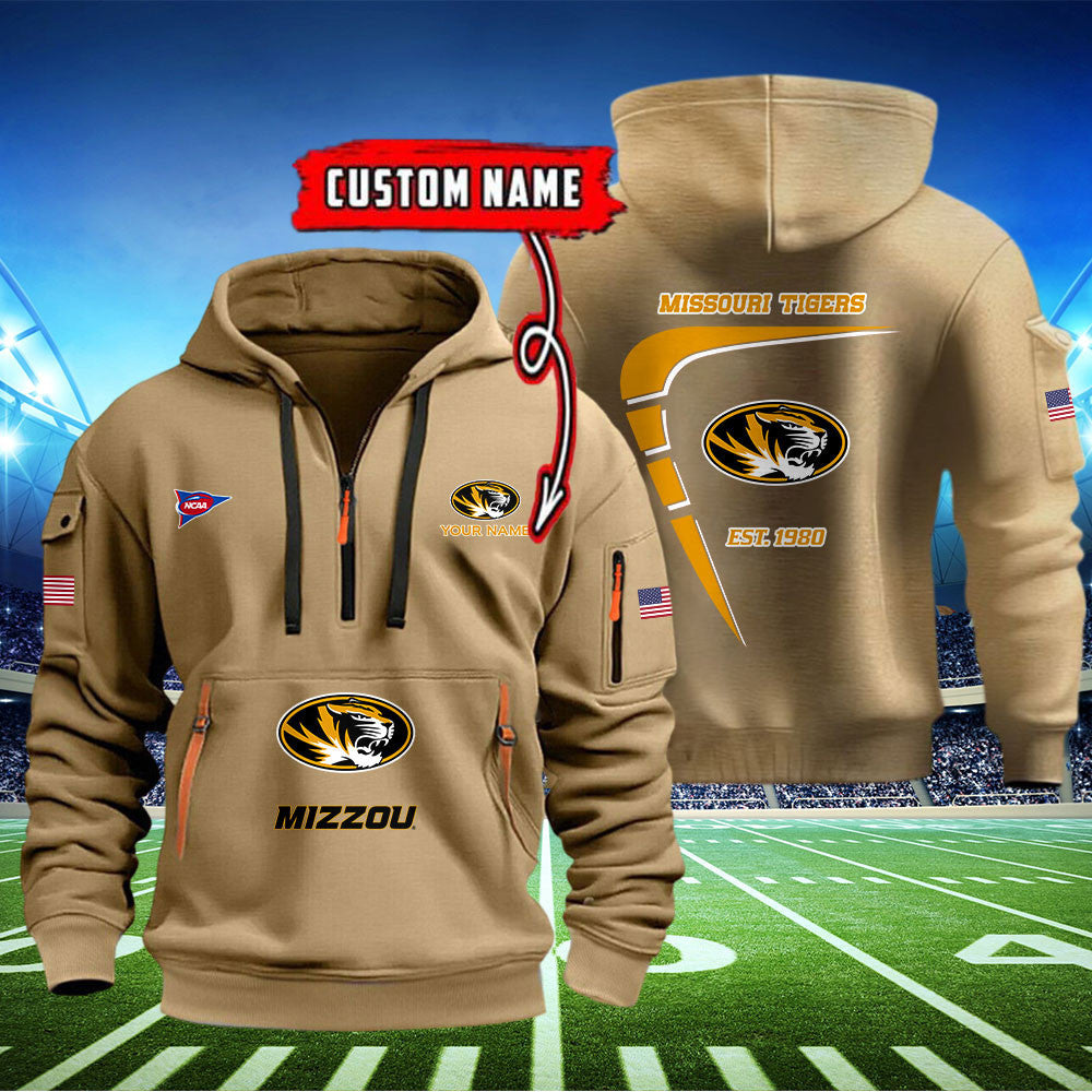 Missouri Tigers Quarter Zip Hoodie Style